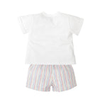 Conjunto Babidu Mangas Cortas Rayas Para Niños by Babidu