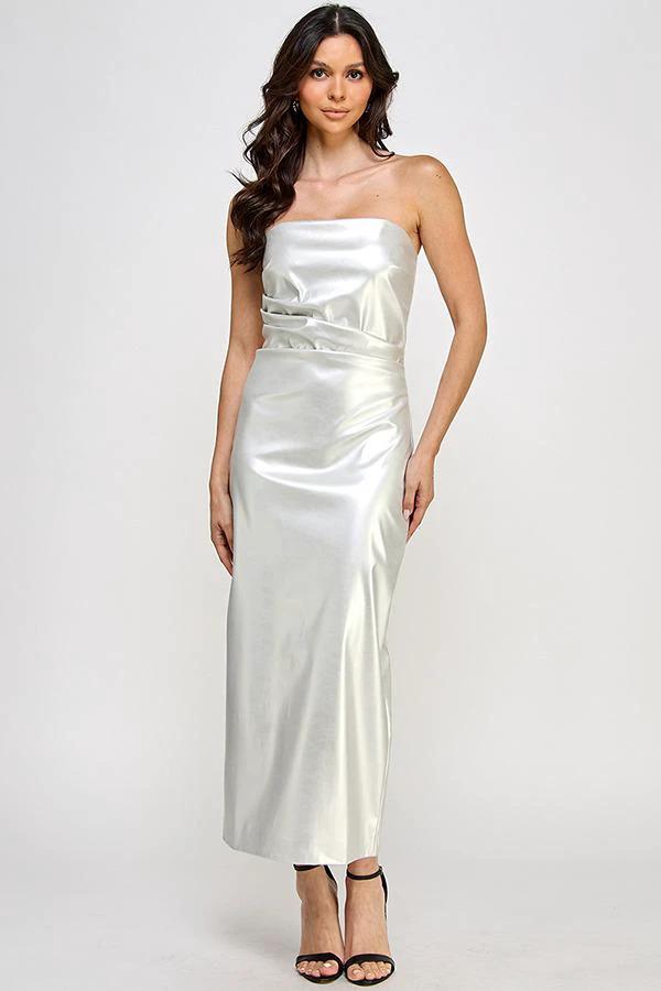 Vestido Milk & Honey Liso Largo Para Damas by Milk & Honny