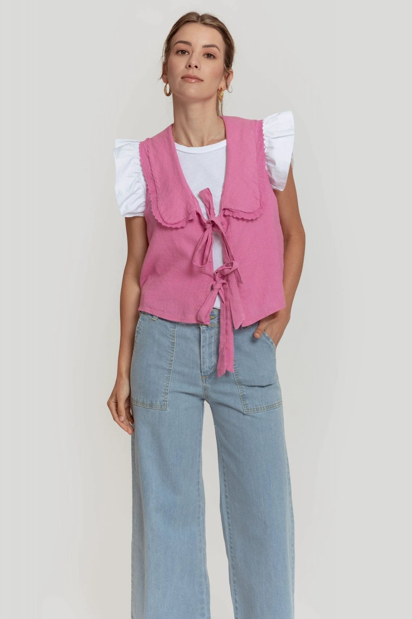 Blusa Massima Grazia Lisa Encaje Para Damas by Massima Grazia
