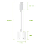 Adaptador USB-C Con Carga Rápida y Audio 3.5mm