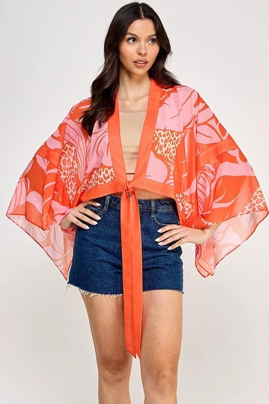 Kimono Milk & Honey Mangas Largas Estampado Para Damas by Milk & Honny