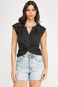 Blusa Milk & Honey Mangas Cortas Lisa Para Damas by Milk & Honny