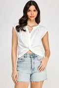 Blusa Milk & Honey Mangas Cortas Lisa Para Damas by Milk & Honny