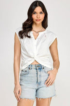 Blusa Milk & Honey Mangas Cortas Lisa Para Damas by Milk & Honny