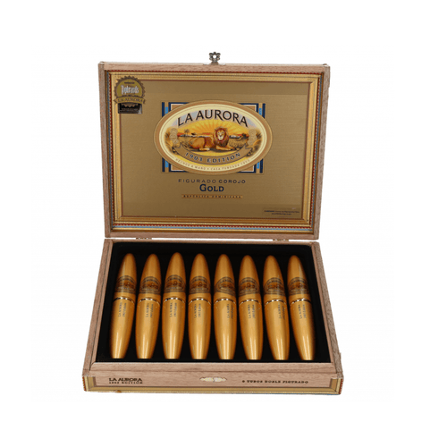 La Aurora Preferidos Gold Doble Figurado No 2 Tubos de 8