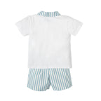 Conjunto Babidu Mangas Cortas Rayas Para Niños by Babidu