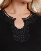 Blusa Admas Mangas Cortas Encaje Lisa P/ Damas by Admas