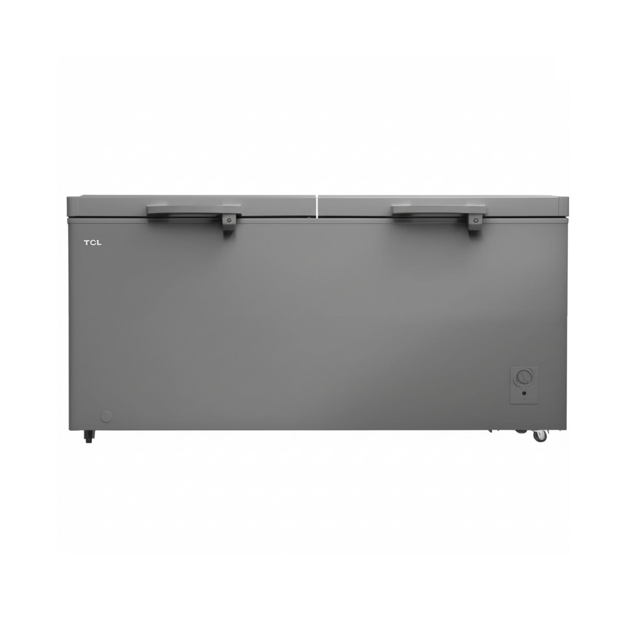 Freezer Doble Puerta TCL TCF-400ZG 14 Pies Cúbicos Canasta Deslizable Gris