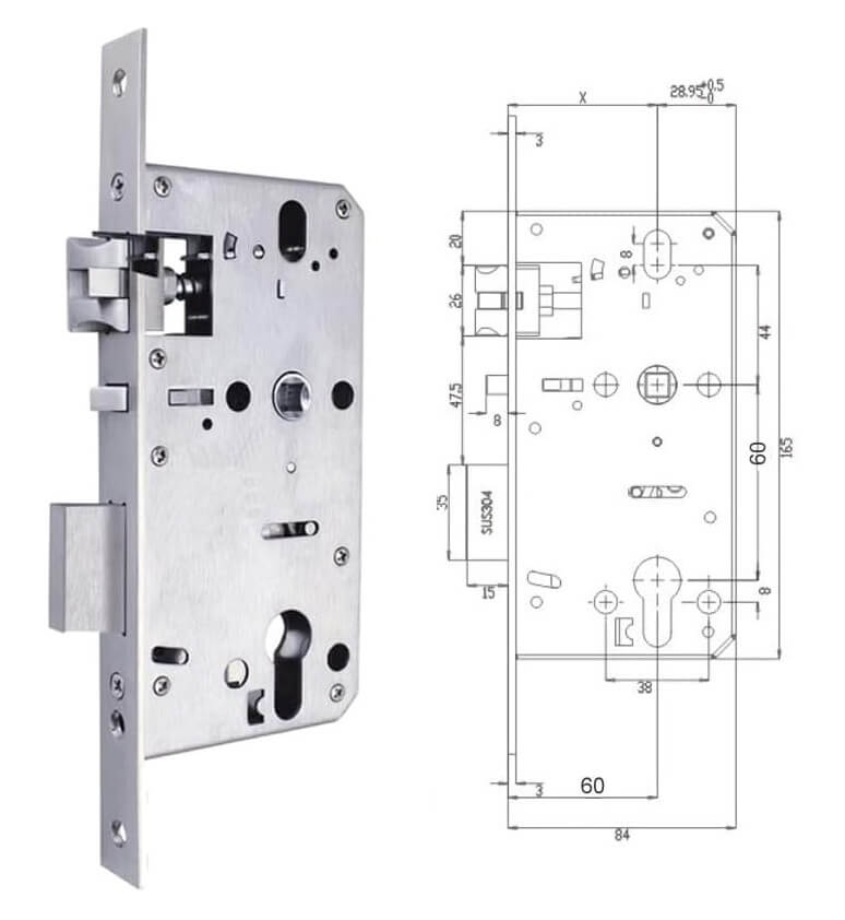 Cuerpo De Cerradura 6072