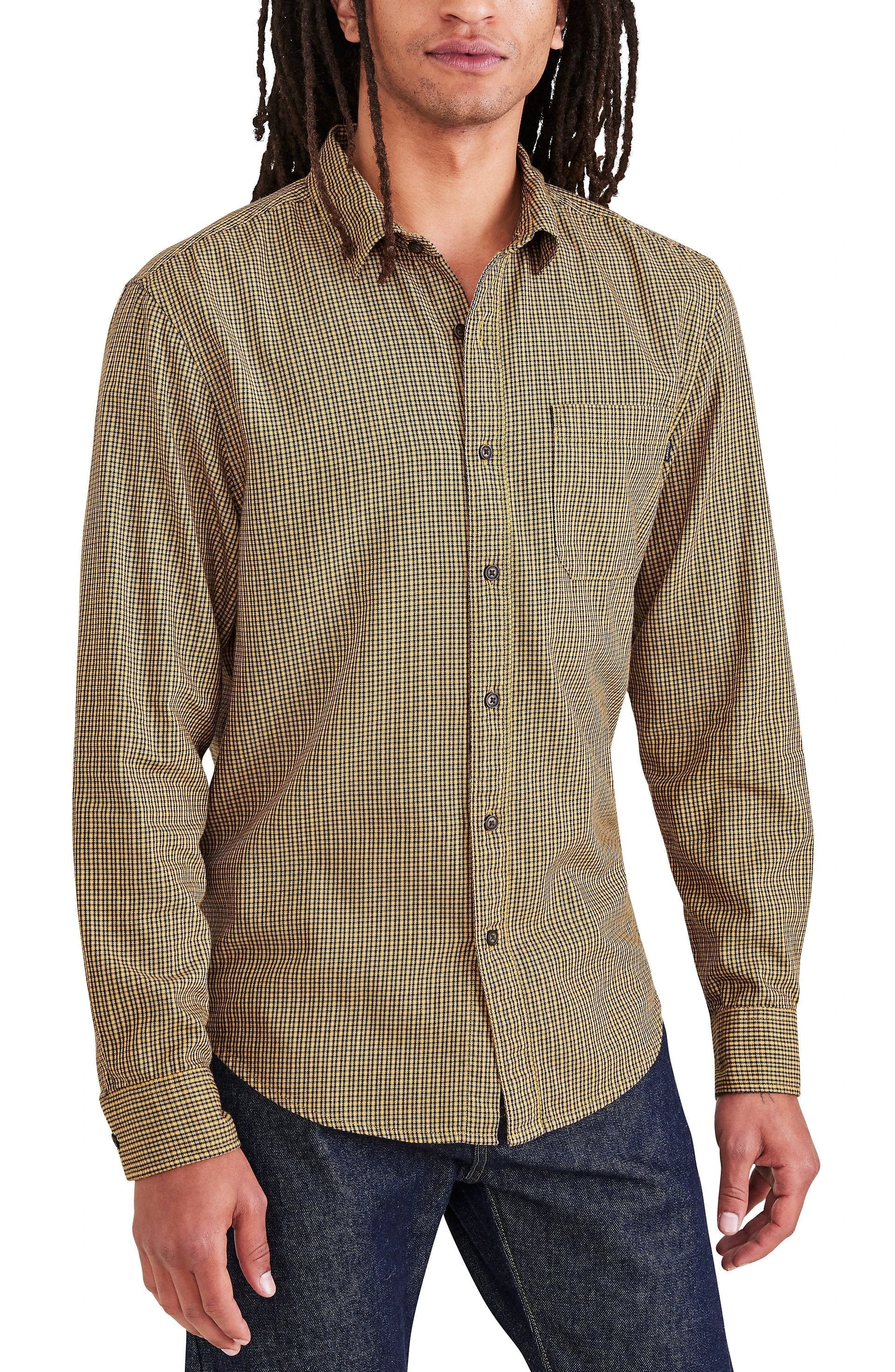 Camisa Dockers Mangas Largas Cuadros para Caballeros 52669-0396