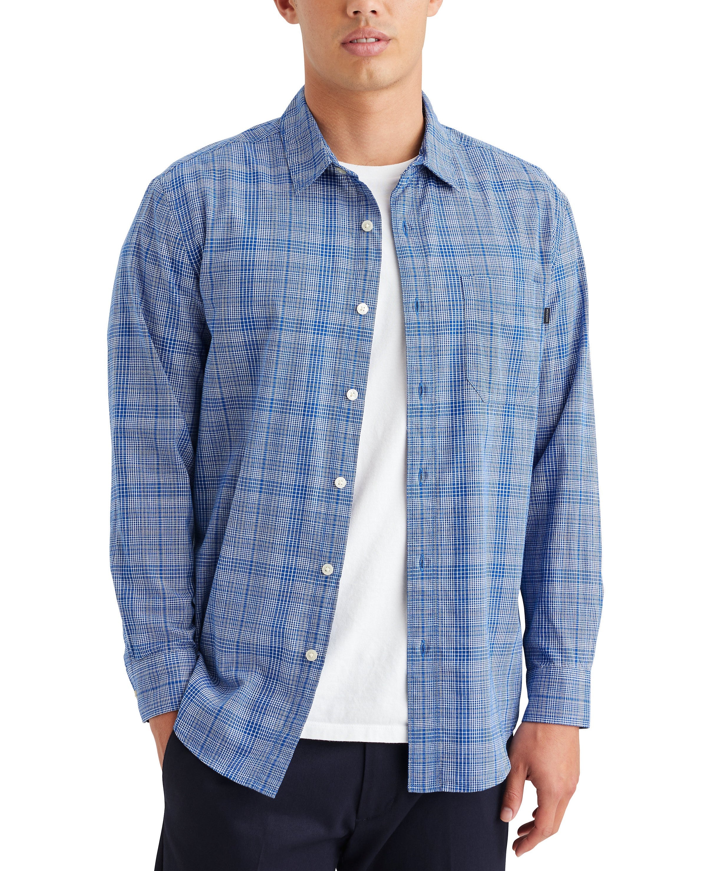 Camisa Dockers Mangas Largas Cuadros P/ Caballeros by Dockers