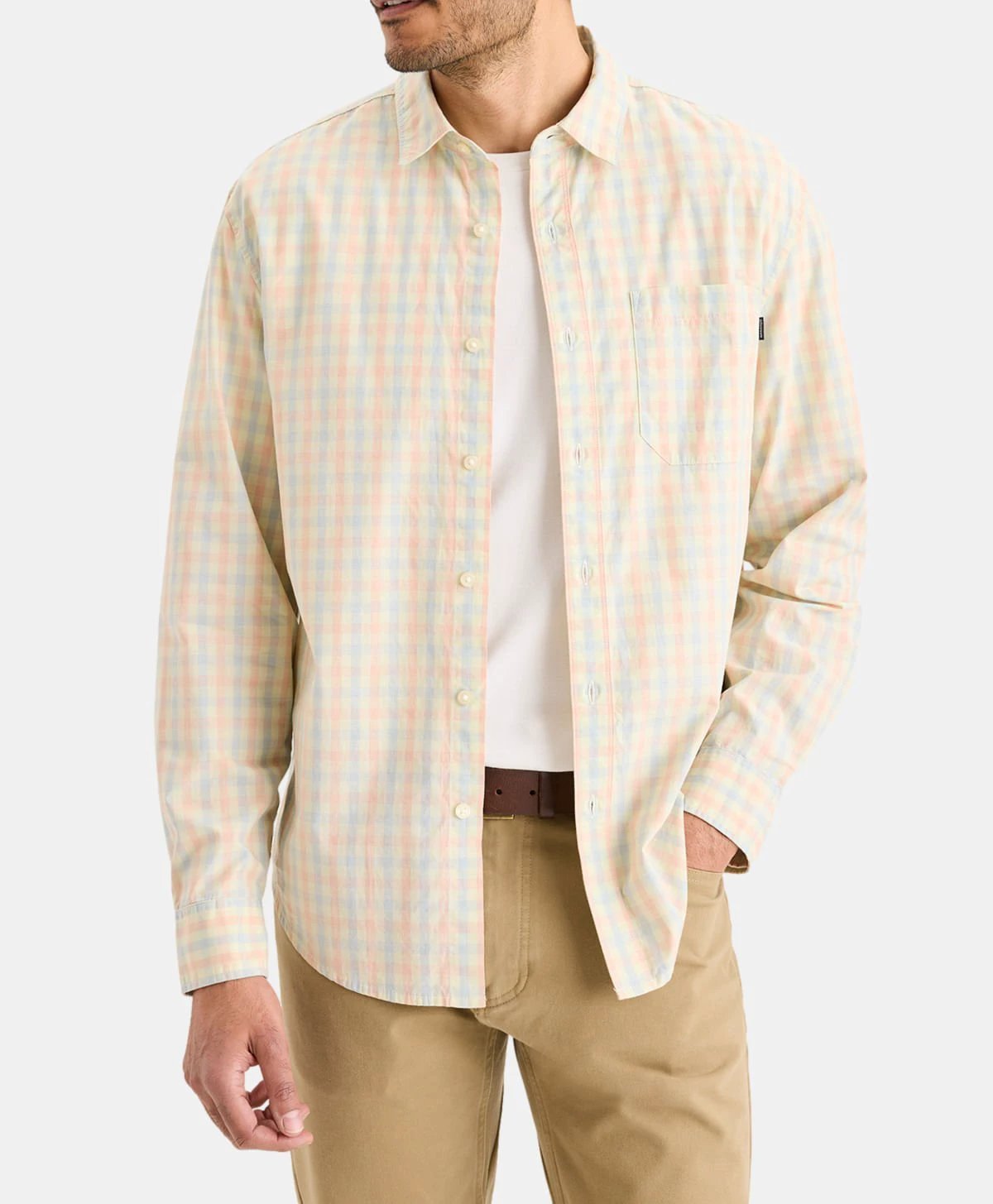 Camisa Dockers Mangas Largas Cuadros Para Caballeros by Dockers