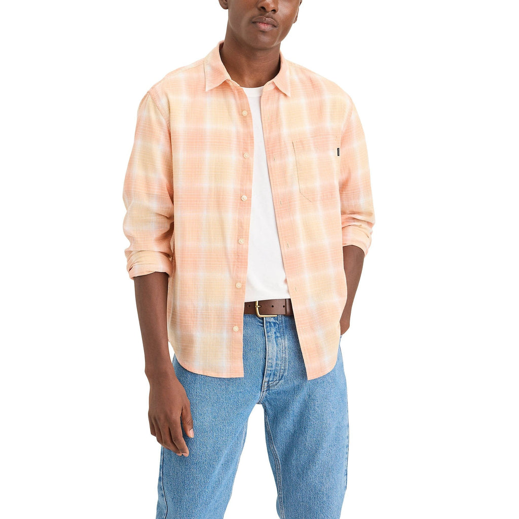 Camisa Dockers Mangas Largas Cuadros Para Caballeros by Dockers