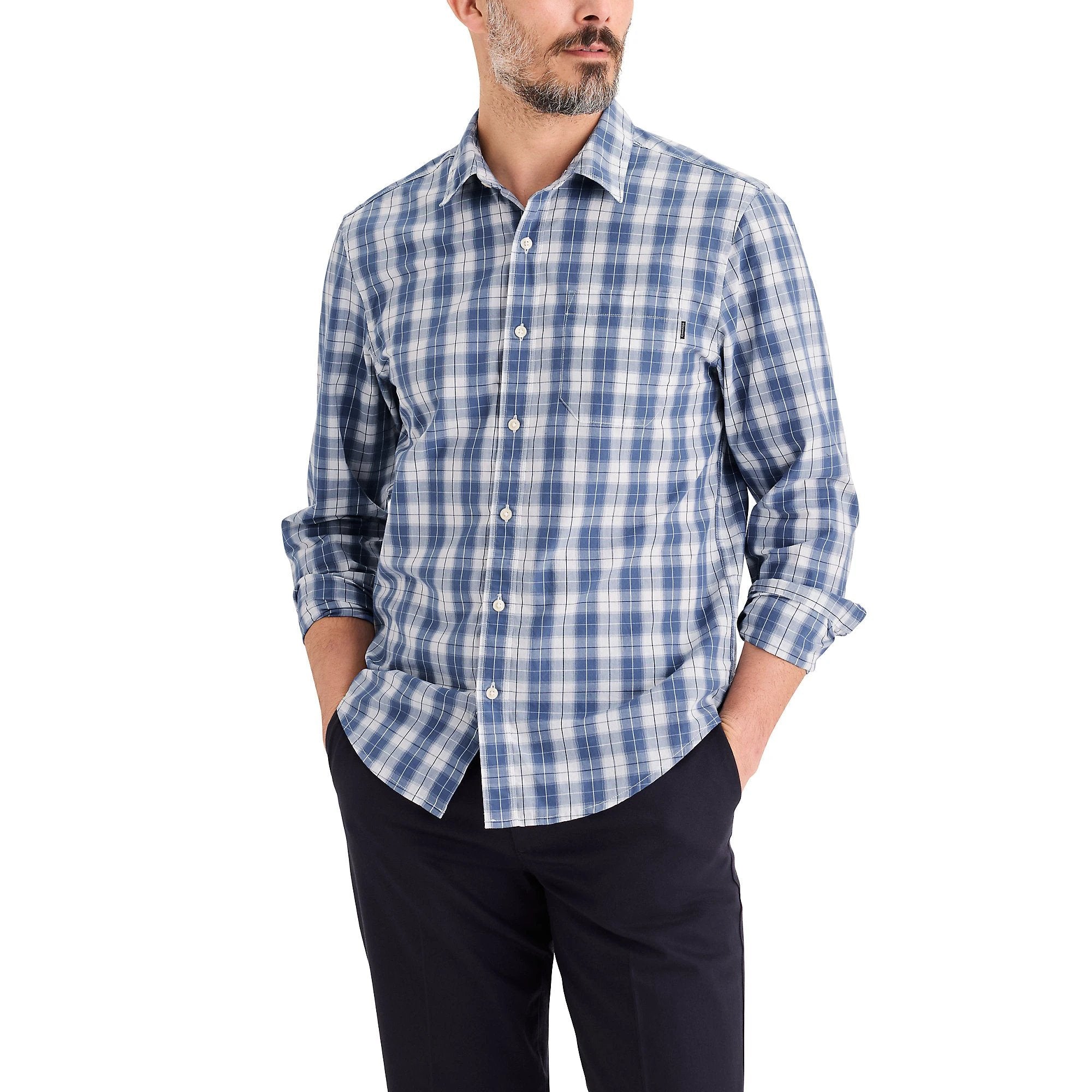 Camisa Dockers Mangas Largas Cuadros Para Caballeros by Dockers