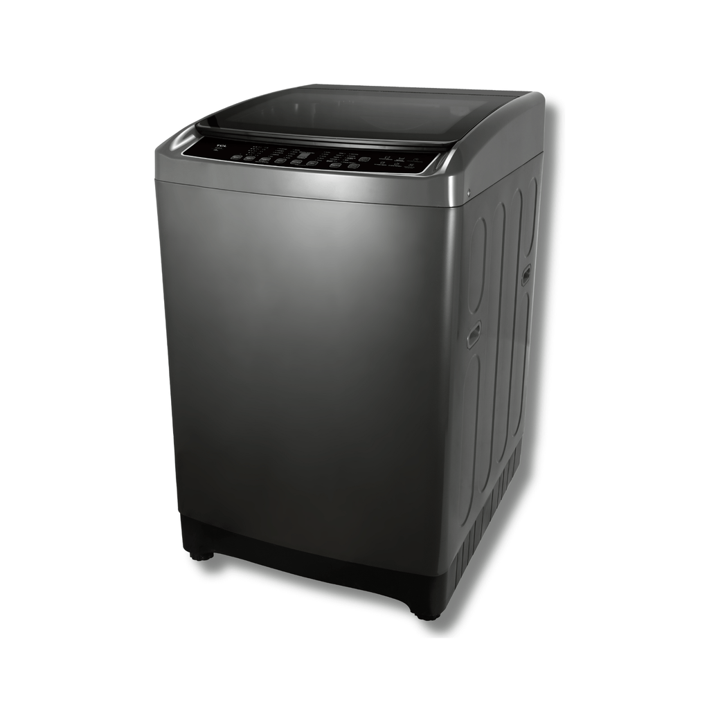 Lavadora TCL F318TLG 40 Libras Tambor Acero Inoxidable Tapa Vidrio Templado Gris