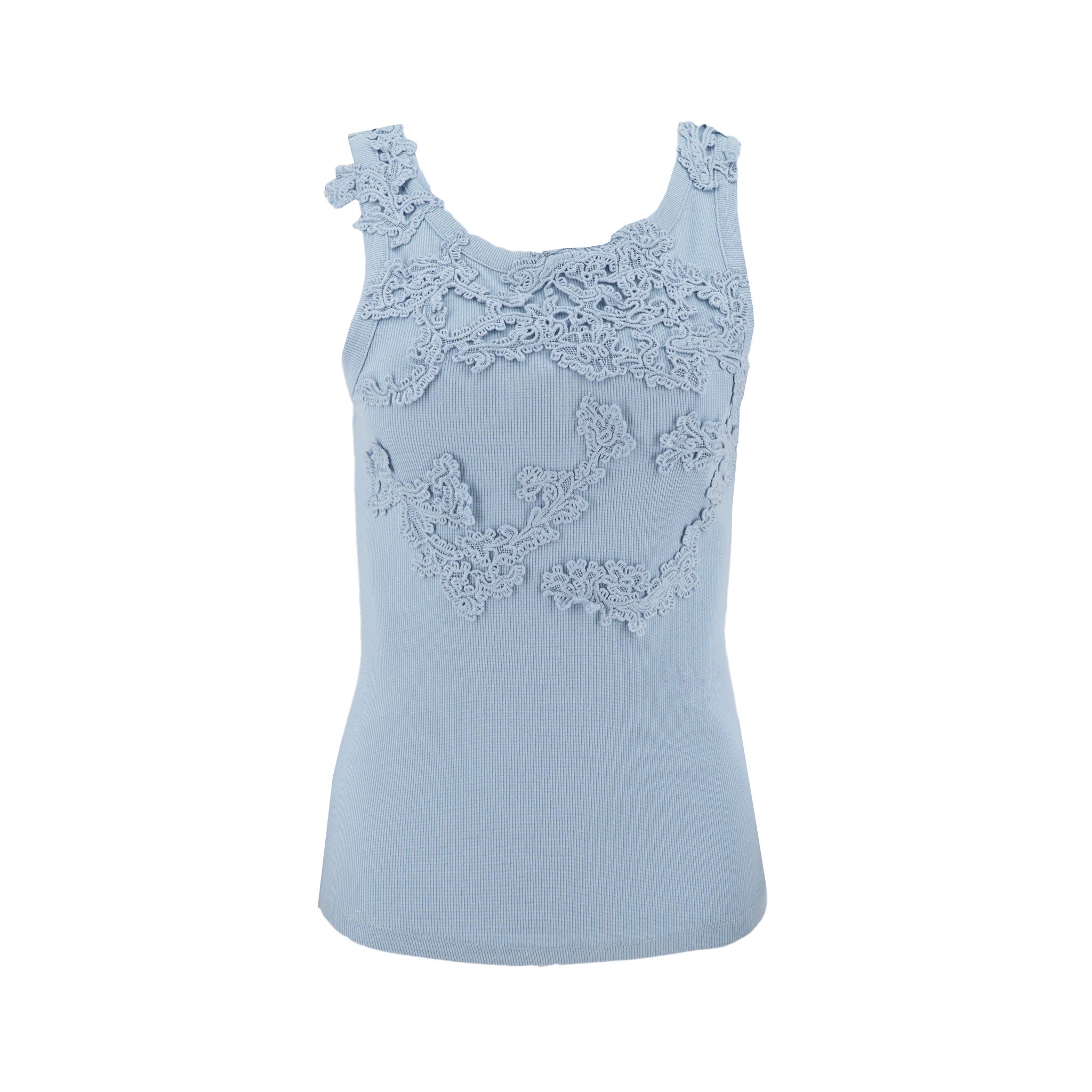 Blusa Stella Ginger sin Mangas Bordado Encaje para Damas