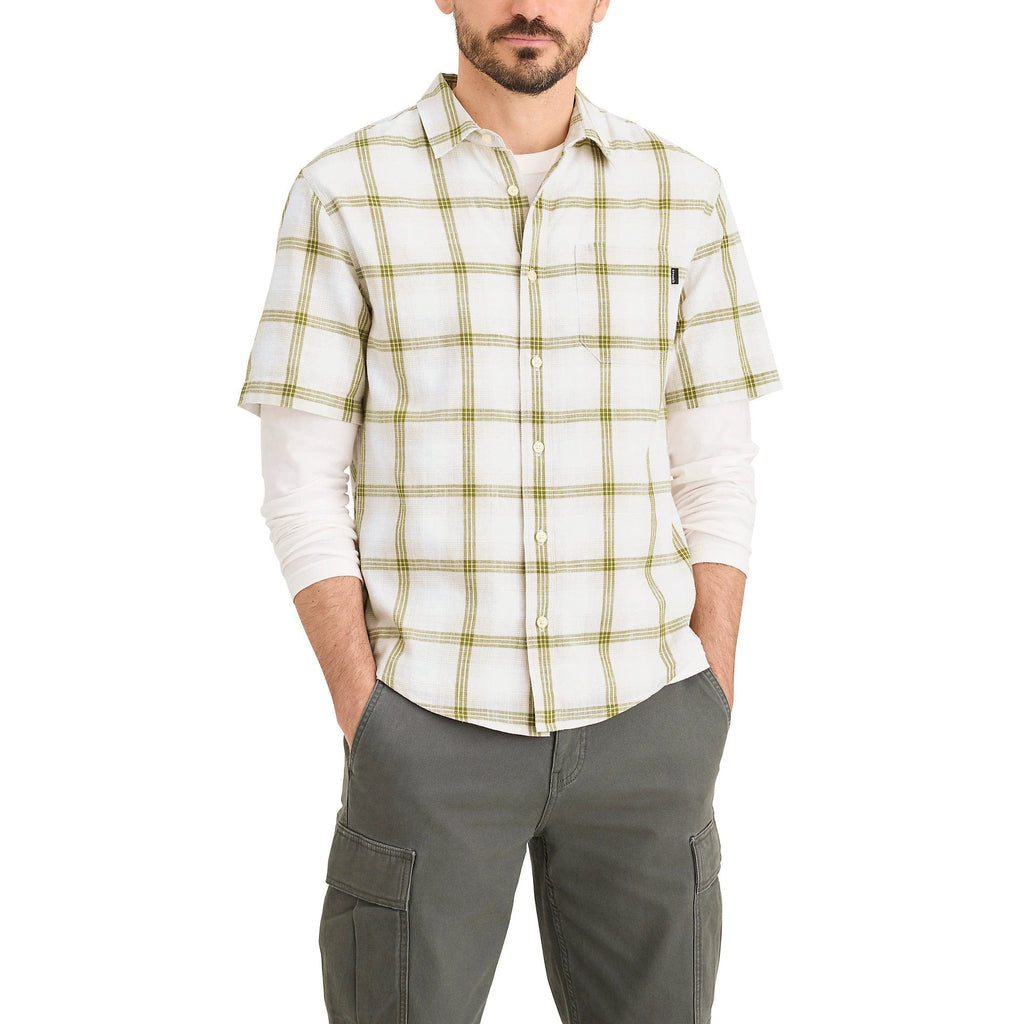 Camisa Dockers Mangas Cortas Cuadros Para Caballeros by Dockers