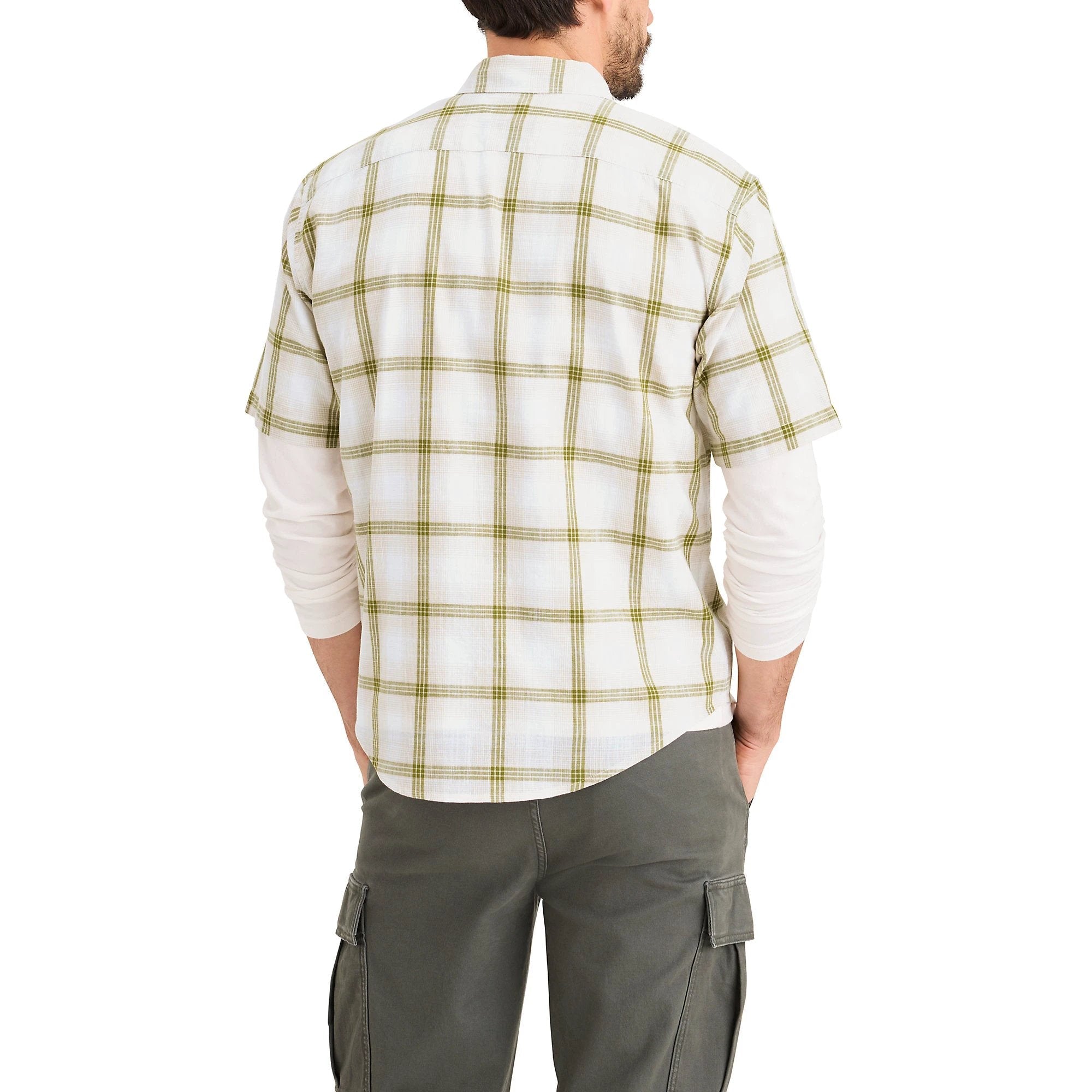 Camisa Dockers Mangas Cortas Cuadros Para Caballeros by Dockers