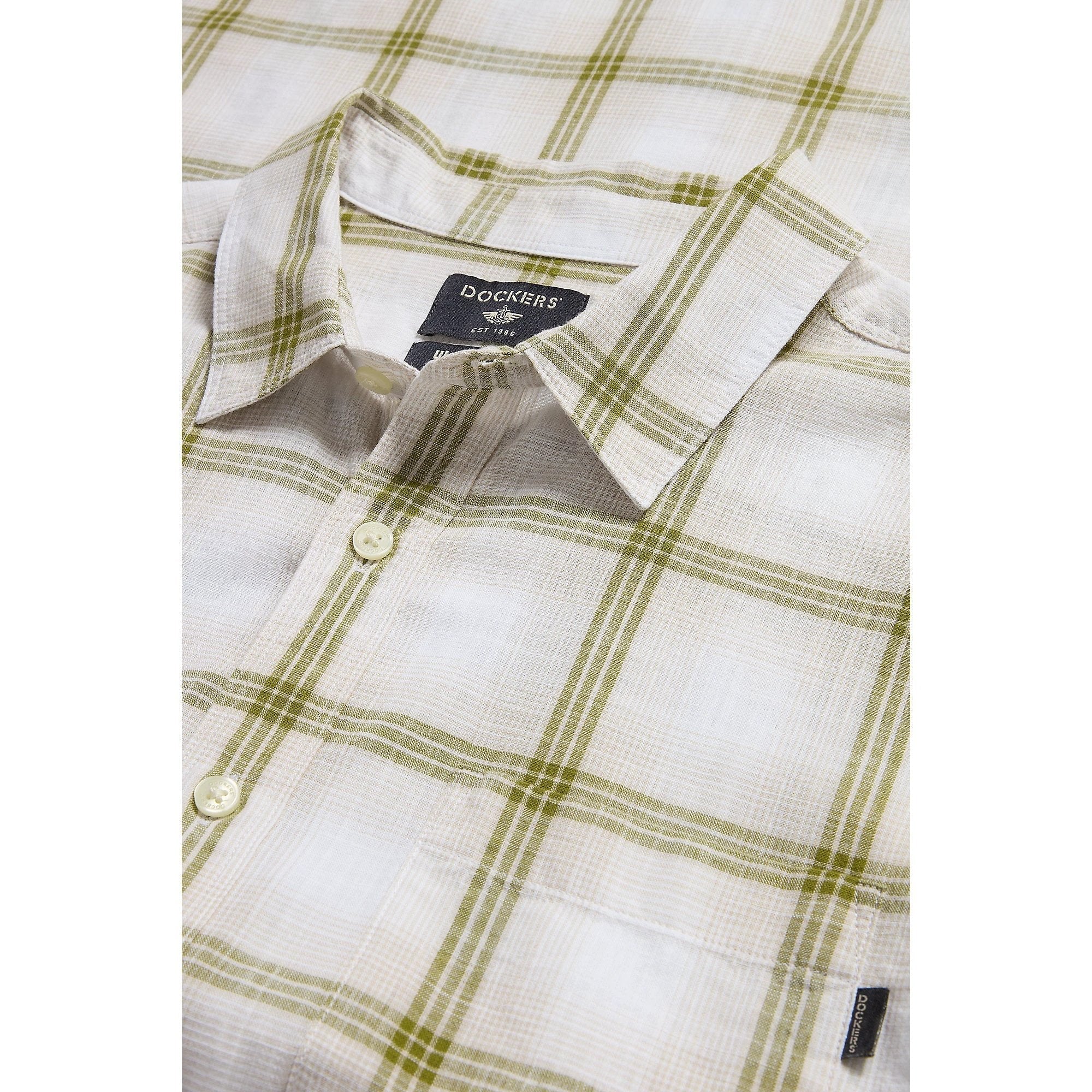 Camisa Dockers Mangas Cortas Cuadros Para Caballeros by Dockers