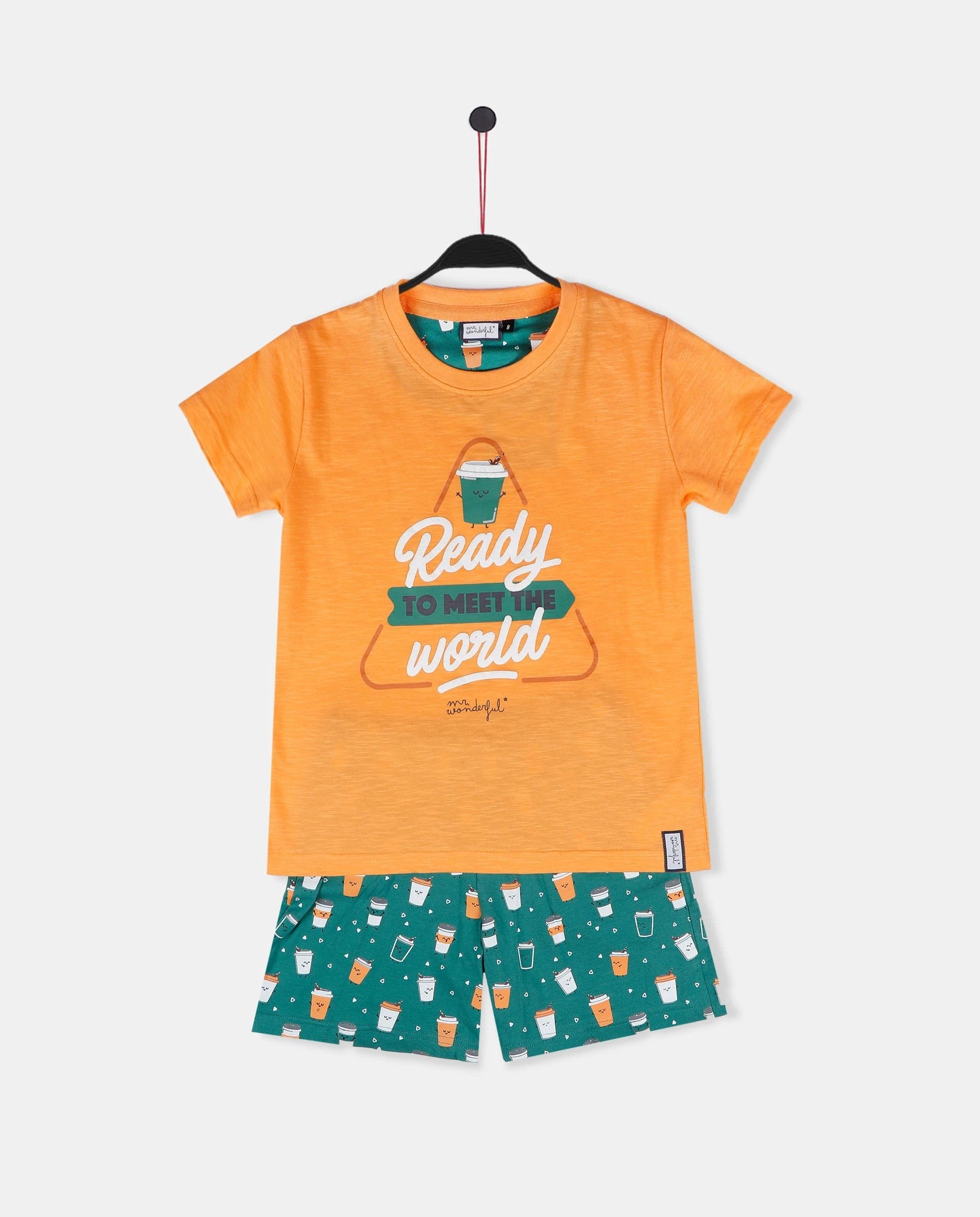 Conjunto Mr Wonderful Mangas Cortas Estampado 2 Piezas P/ Niños by Mr. Wonderful