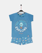 Conjunto Mr Wonderful Mangas Cortas Estampado 2 Piezas P/ Niñas by Mr. Wonderful