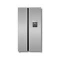 Nevera Side by Side TCL P520SBN 18 Pies Cúbicos Inverter Dispensador de Agua Plateado