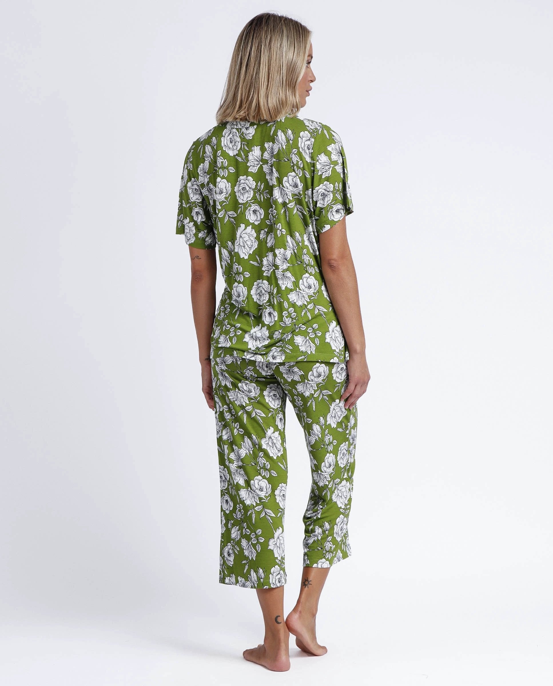 Conjunto Admas 2 Piezas Mangas Cortas Estampado P/ Damas 60133 by Admas
