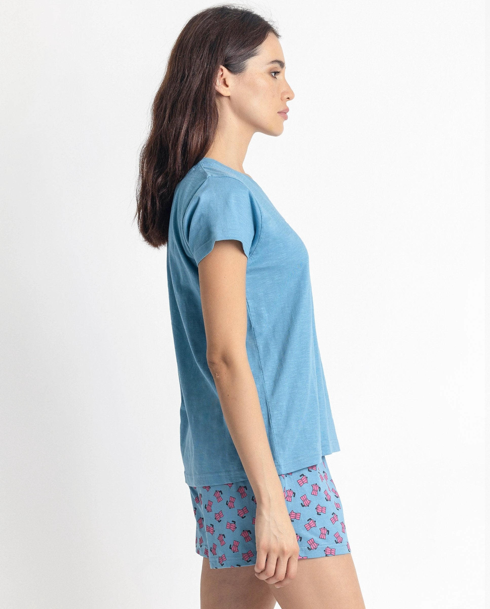 Conjunto Admas Mangas Cortas Estampado 2 Piezas Para Damas by Admas