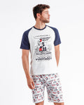 Pijama Disney 2 Piezas Mangas Cortas Estampada P/ Caballeros by Disney