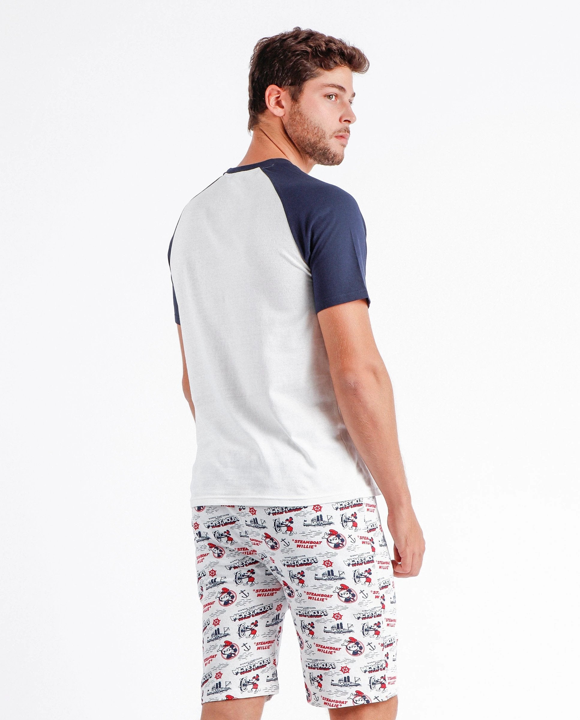 Pijama Disney 2 Piezas Mangas Cortas Estampada P/ Caballeros by Disney