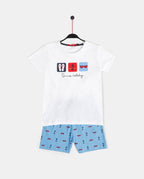 Conjunto Admas 2 Piezas Mangas Cortas Estampado P/ Niños 60878 by Admas