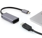 Adaptador USB C macho a DisplayPort hembra, 4K UHD