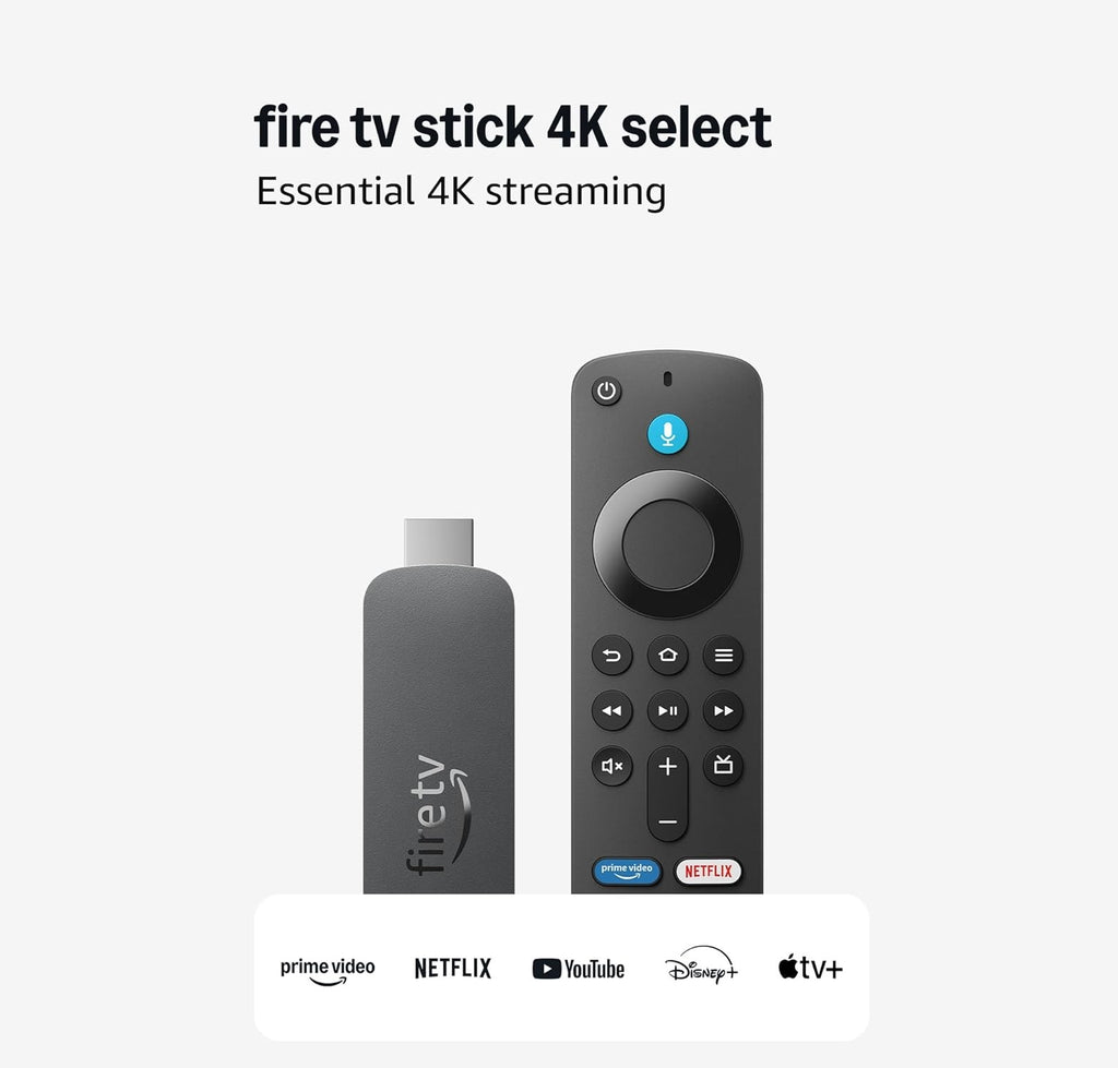Convertidor A Smart TV Amazon Fire TV Stick 4K Select con Wi-Fi 5 y Streaming Ultra HD