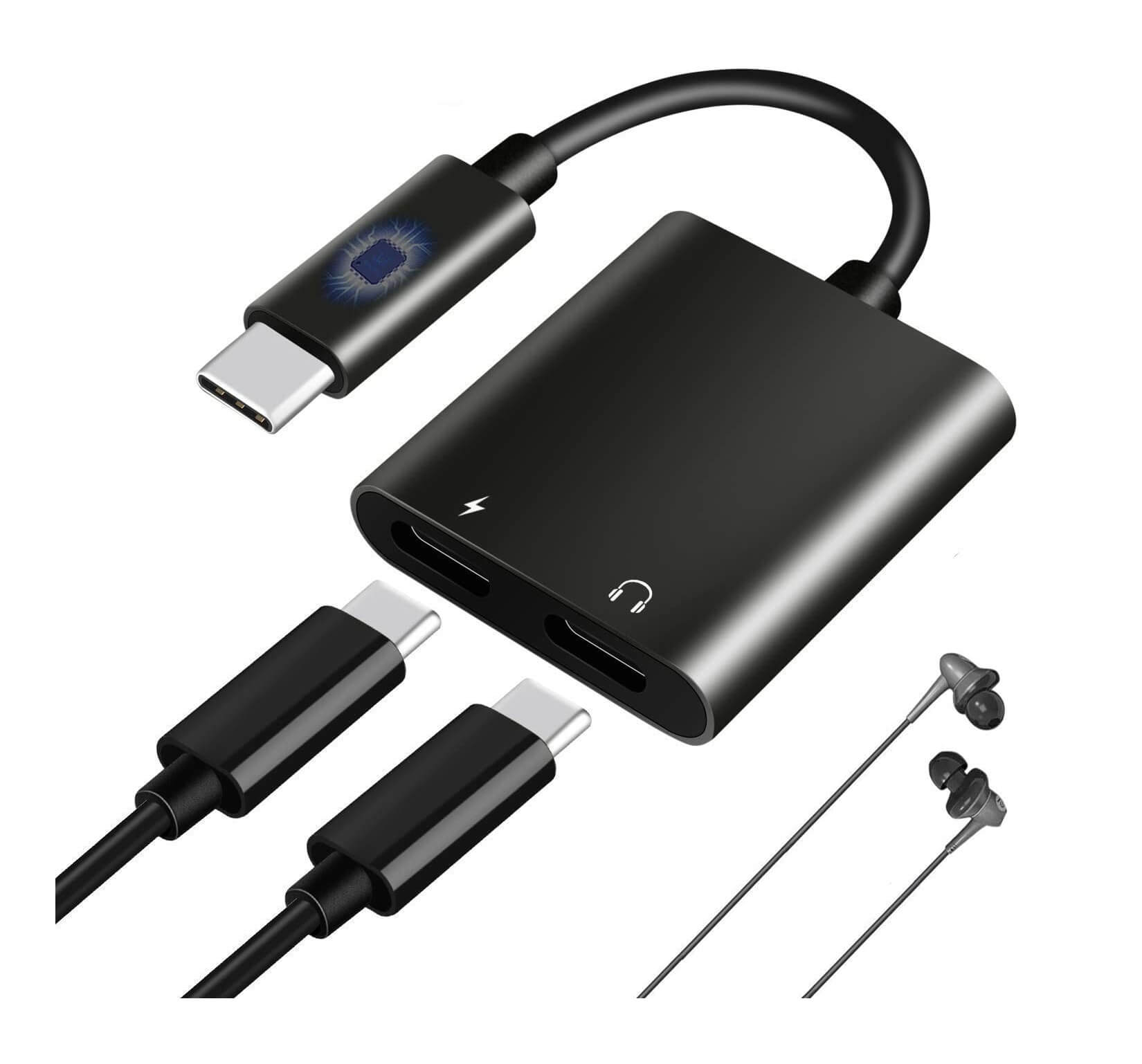 Adaptador Tipo C Audio/Cargador