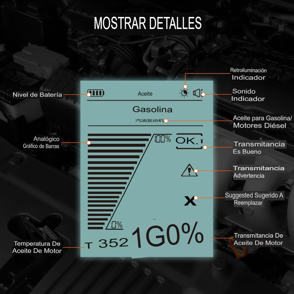 Analizador De Aceite De Motor Gasolina Y Diesel AUTOOL