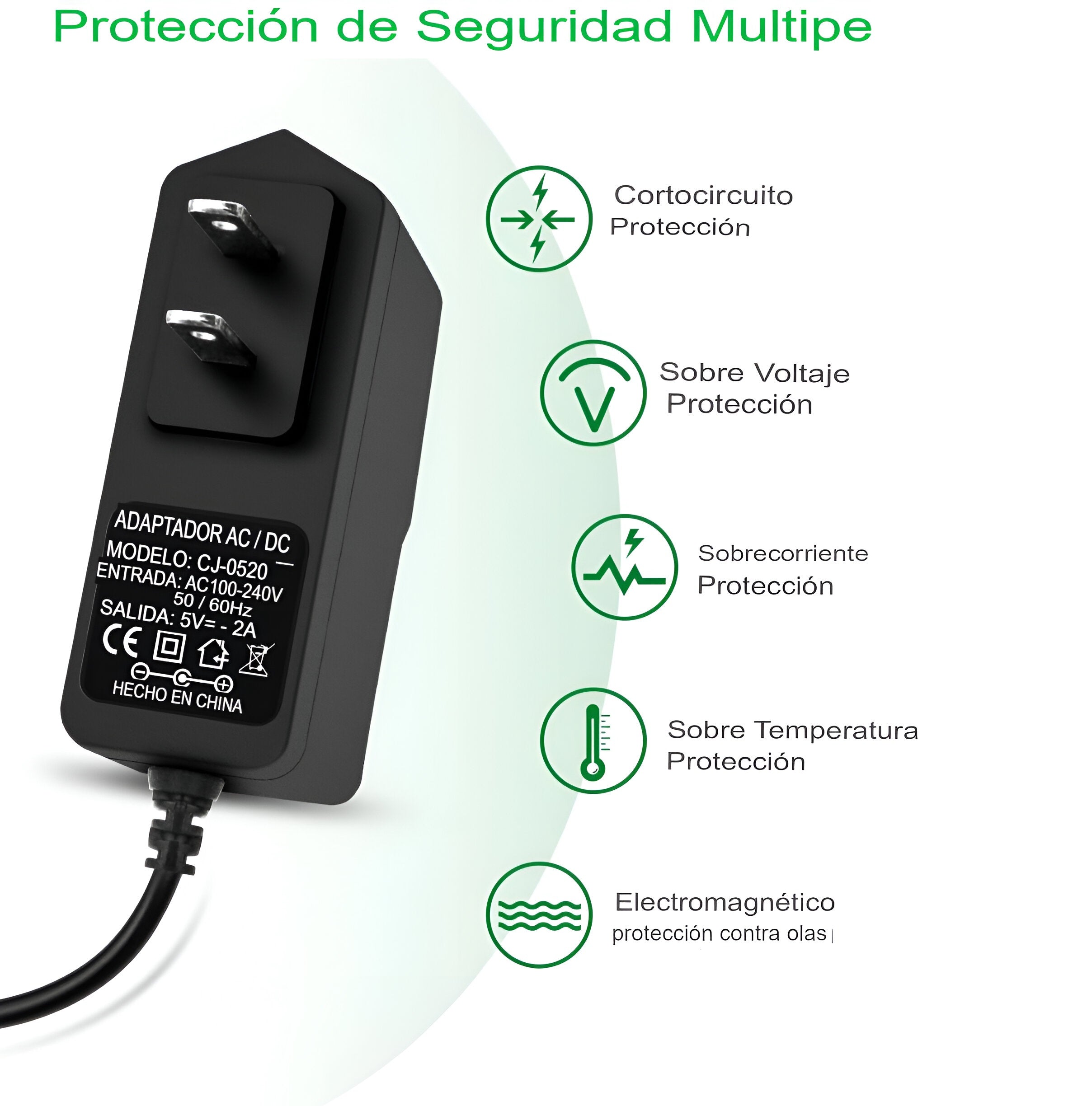 Cargador Adaptador de Energía Para Router/Camaras/Tiras Led 5V 2A