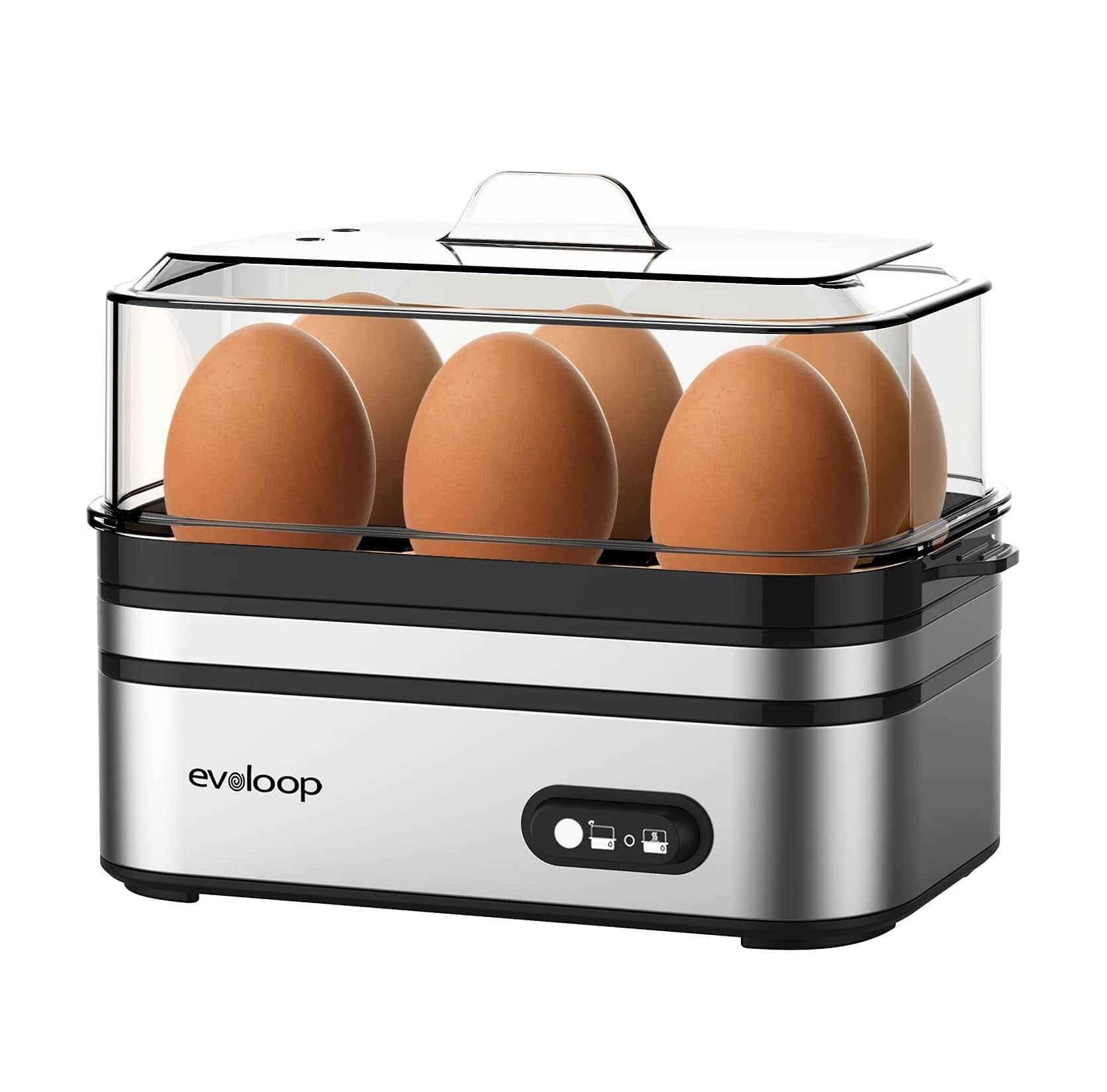 Cocedor De Huevos Eléctrico Evoloop 6 Huevos - Multifuncional y Compacto