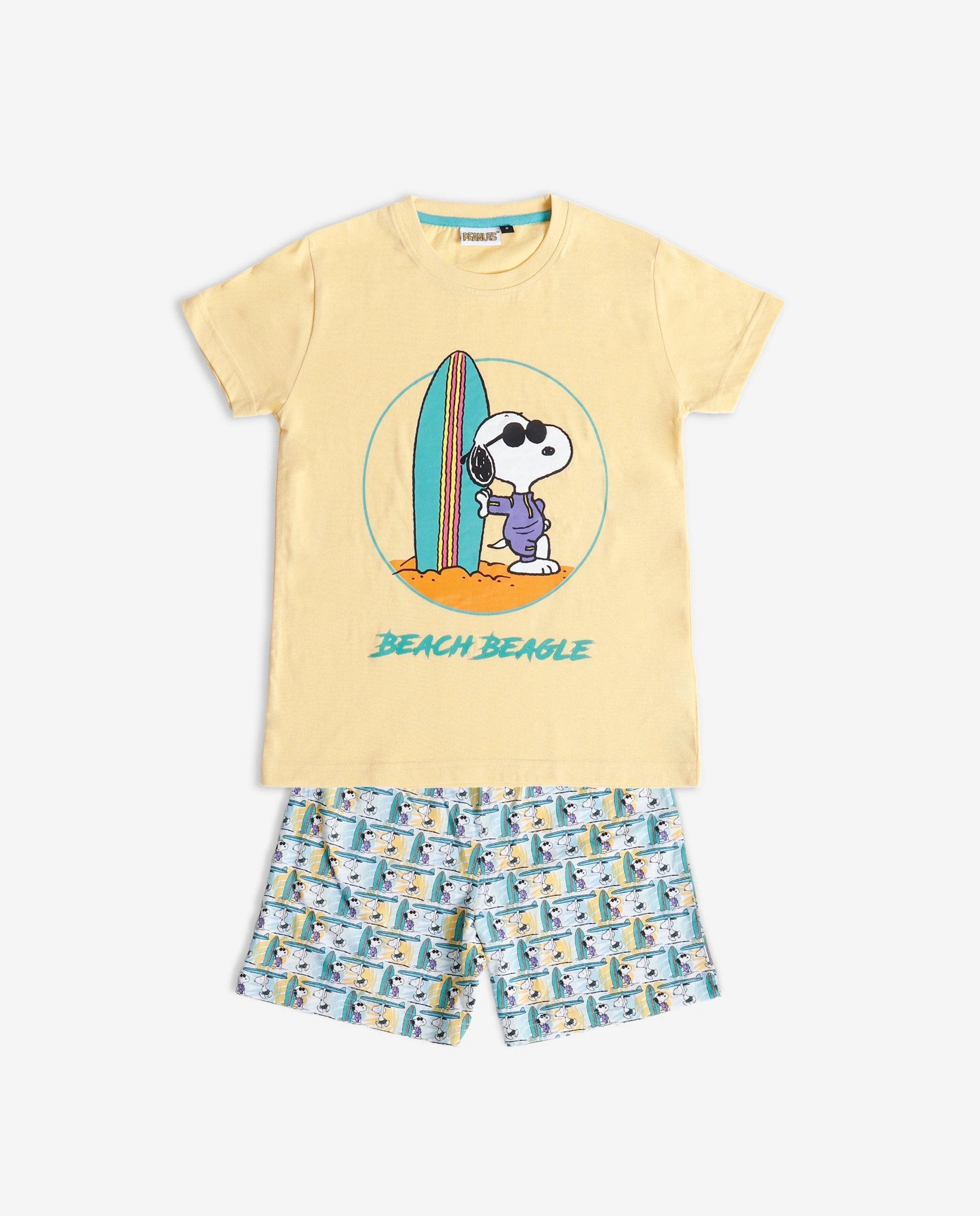 Conjunto Peanuts Mangas Cortas Estampado 2 Piezas Para Niños by Peanuts