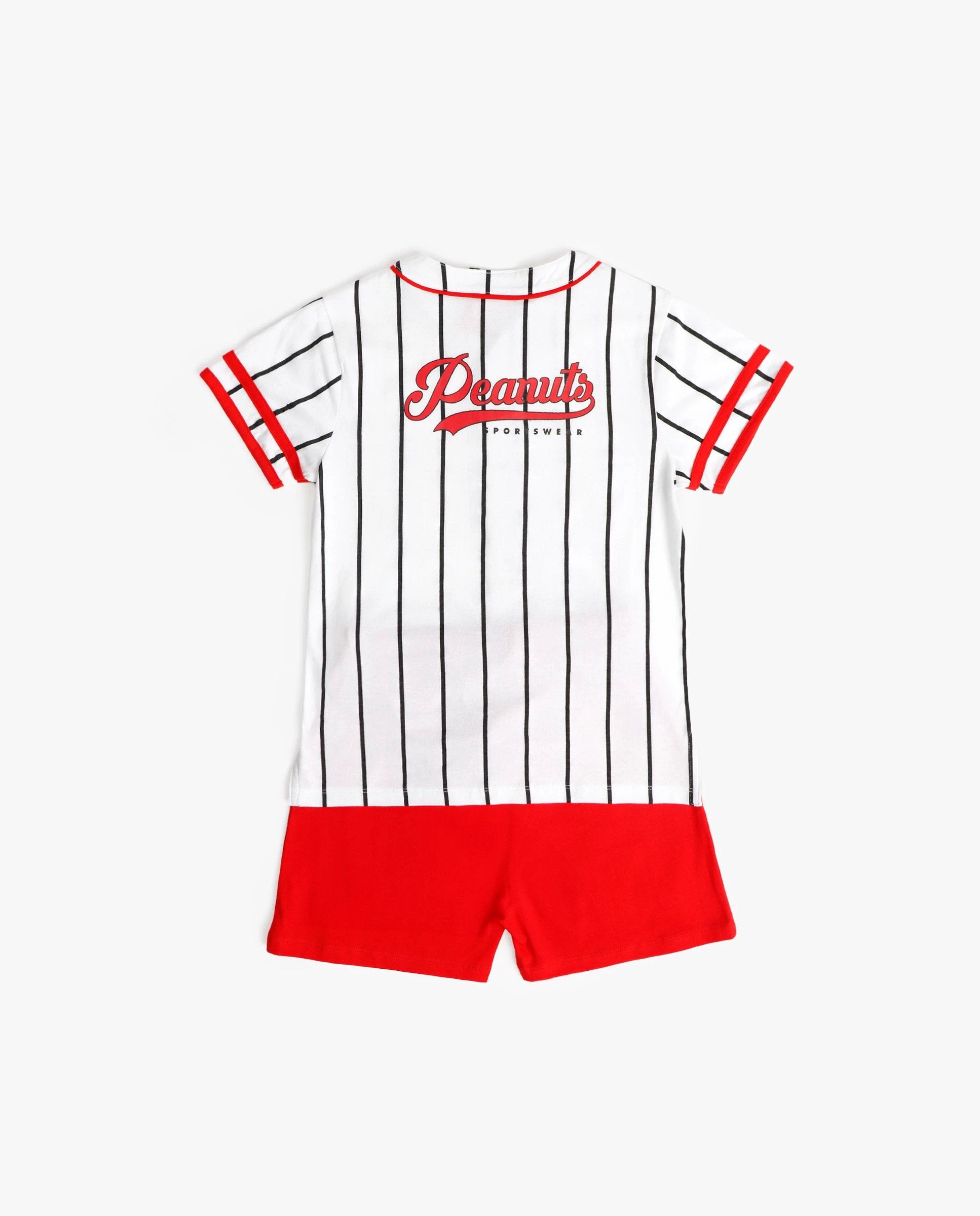 Conjunto Peanuts Mangas Cortas Rayas 2 Piezas Para Niños by Peanuts