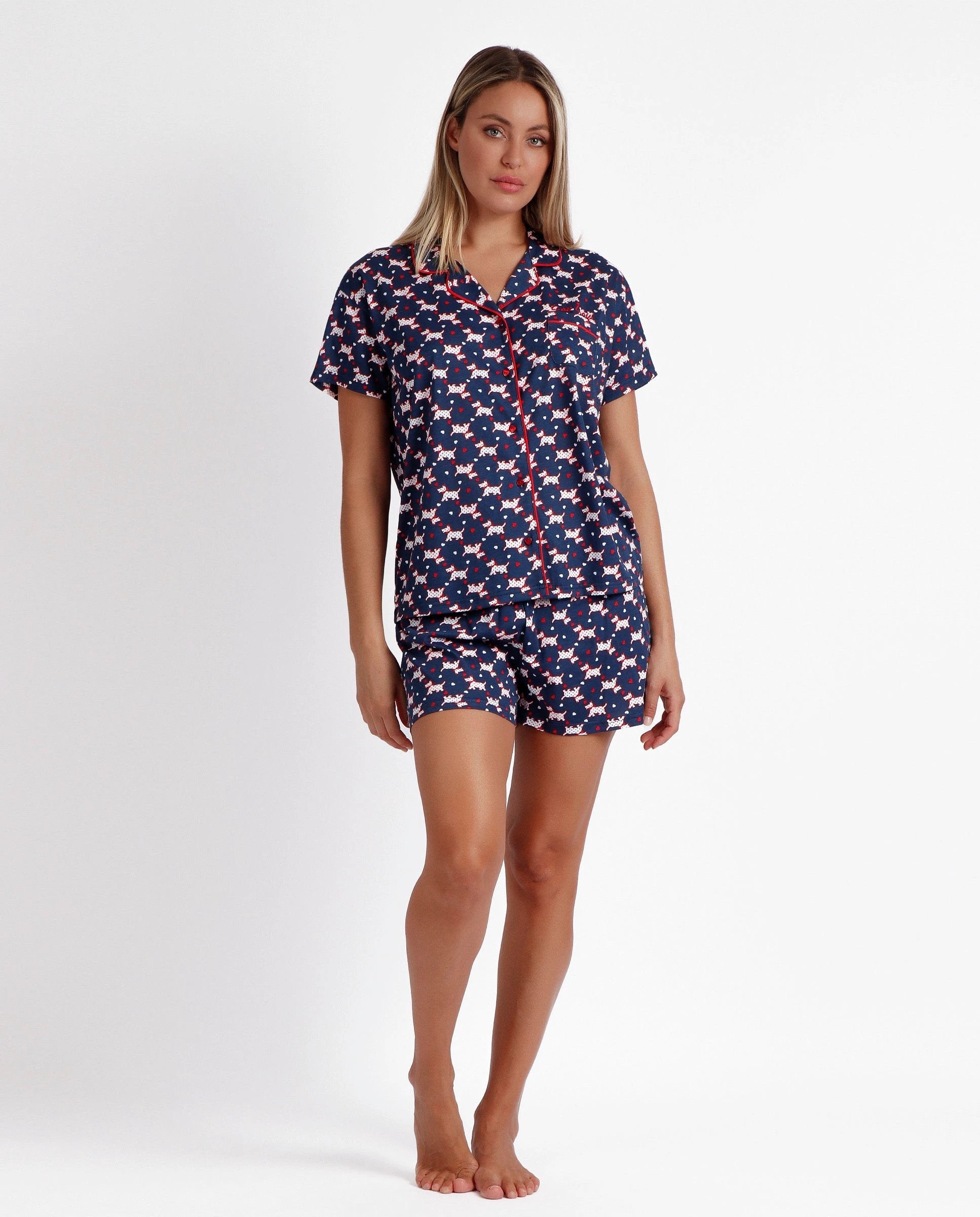 Pijama Admas 2 Piezas Mangas Cortas Estampada P/ Damas by Admas