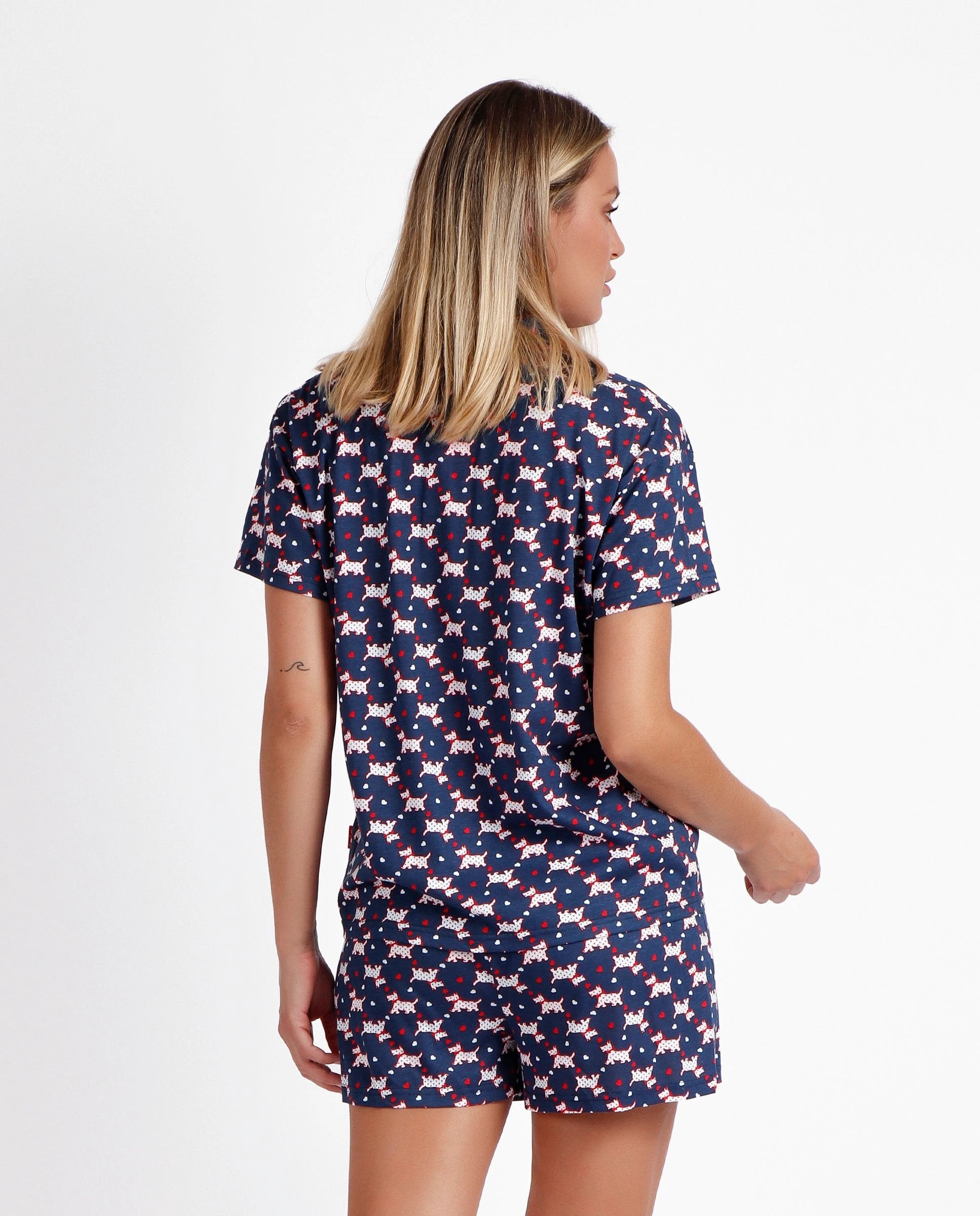 Pijama Admas 2 Piezas Mangas Cortas Estampada P/ Damas by Admas