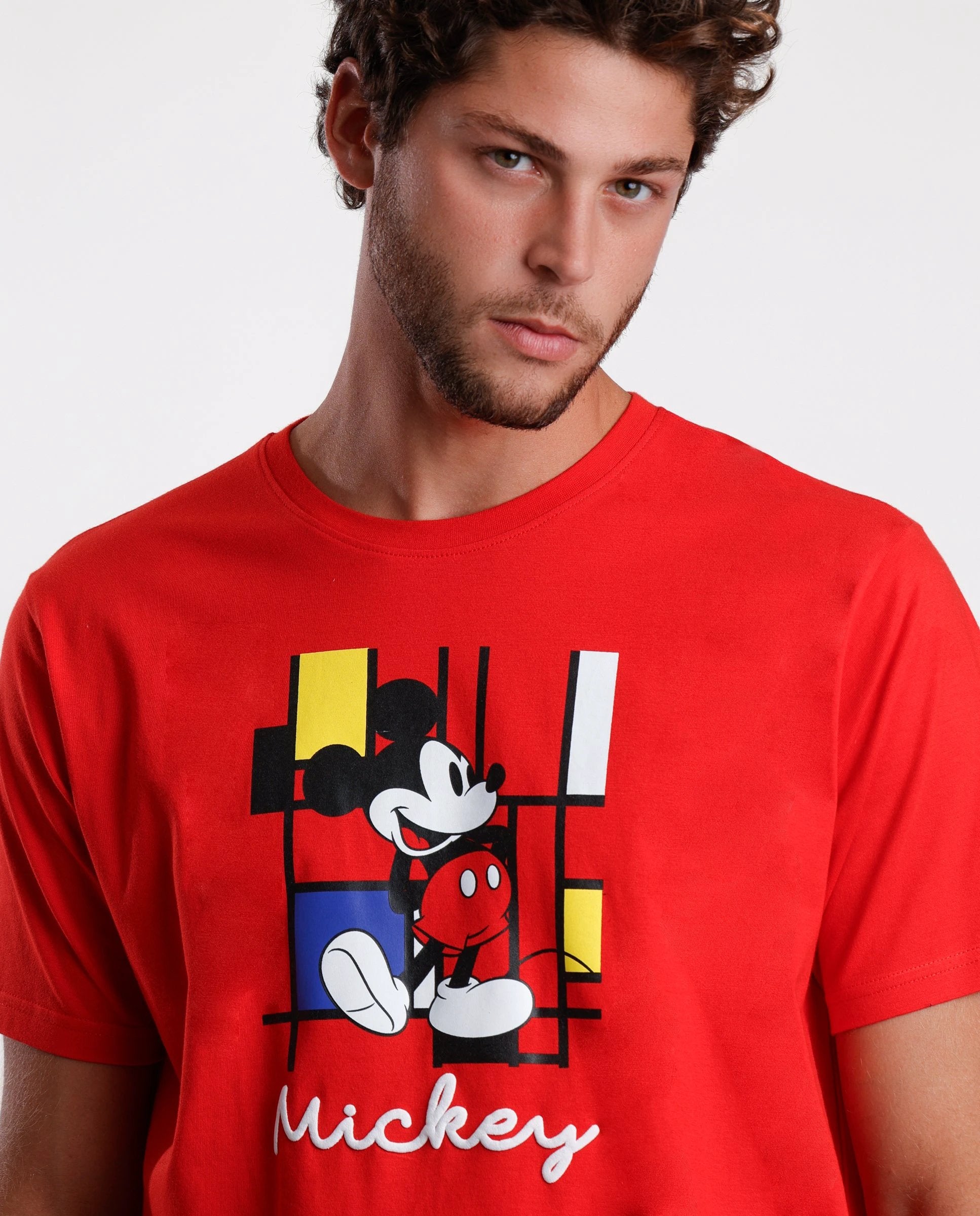 Pijama Disney 2 Piezas Mangas Cortas Estampada P/ Caballeros by Disney