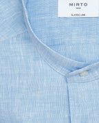 Camisa Mirto Mangas Largas Lisa Cuello Chino P/ Caballeros 6468 by Mirto