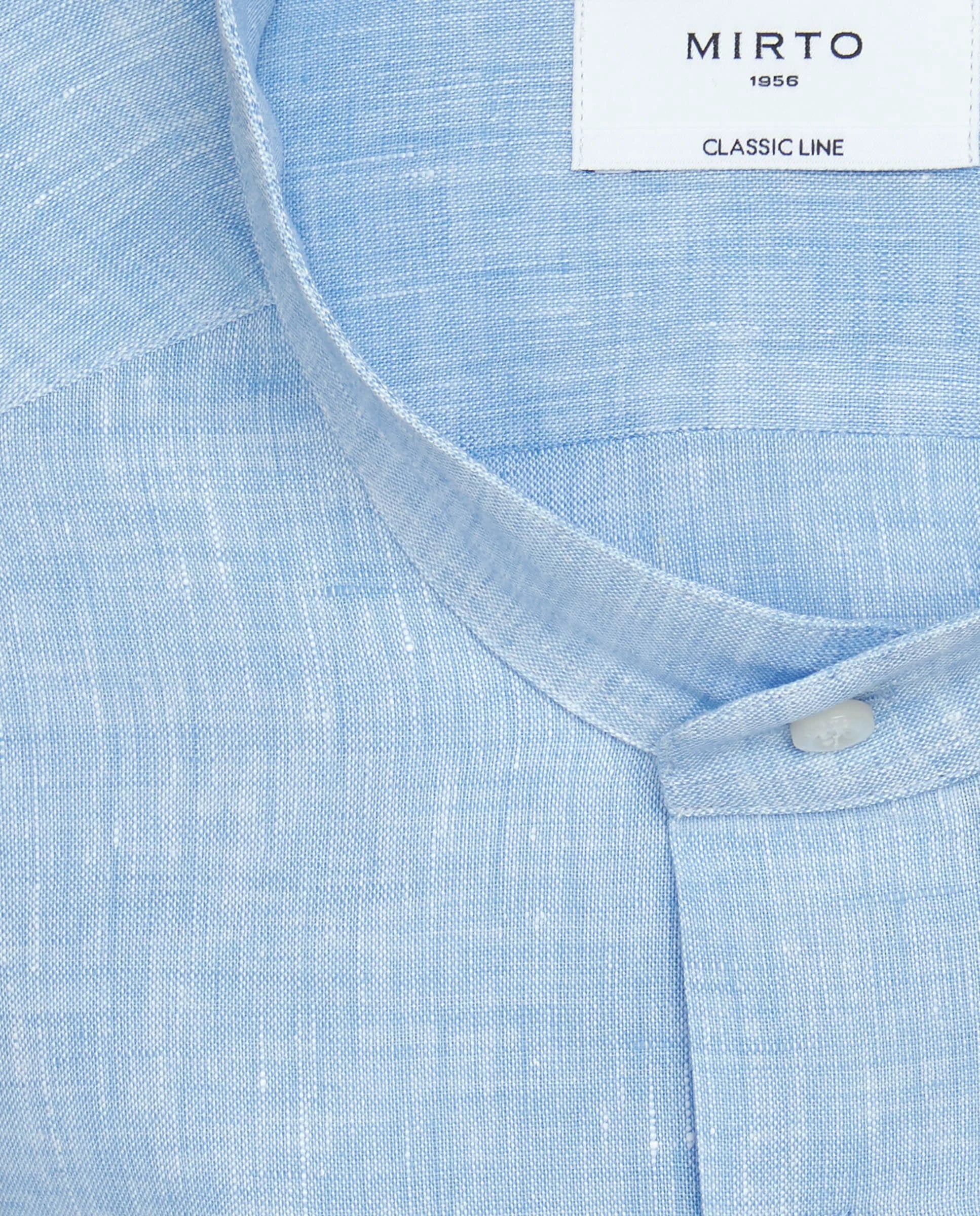 Camisa Mirto Mangas Largas Lisa Cuello Chino P/ Caballeros 6468 by Mirto