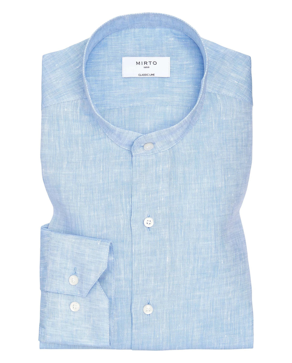 Camisa Mirto Mangas Largas Lisa Cuello Chino P/ Caballeros 6468 by Mirto