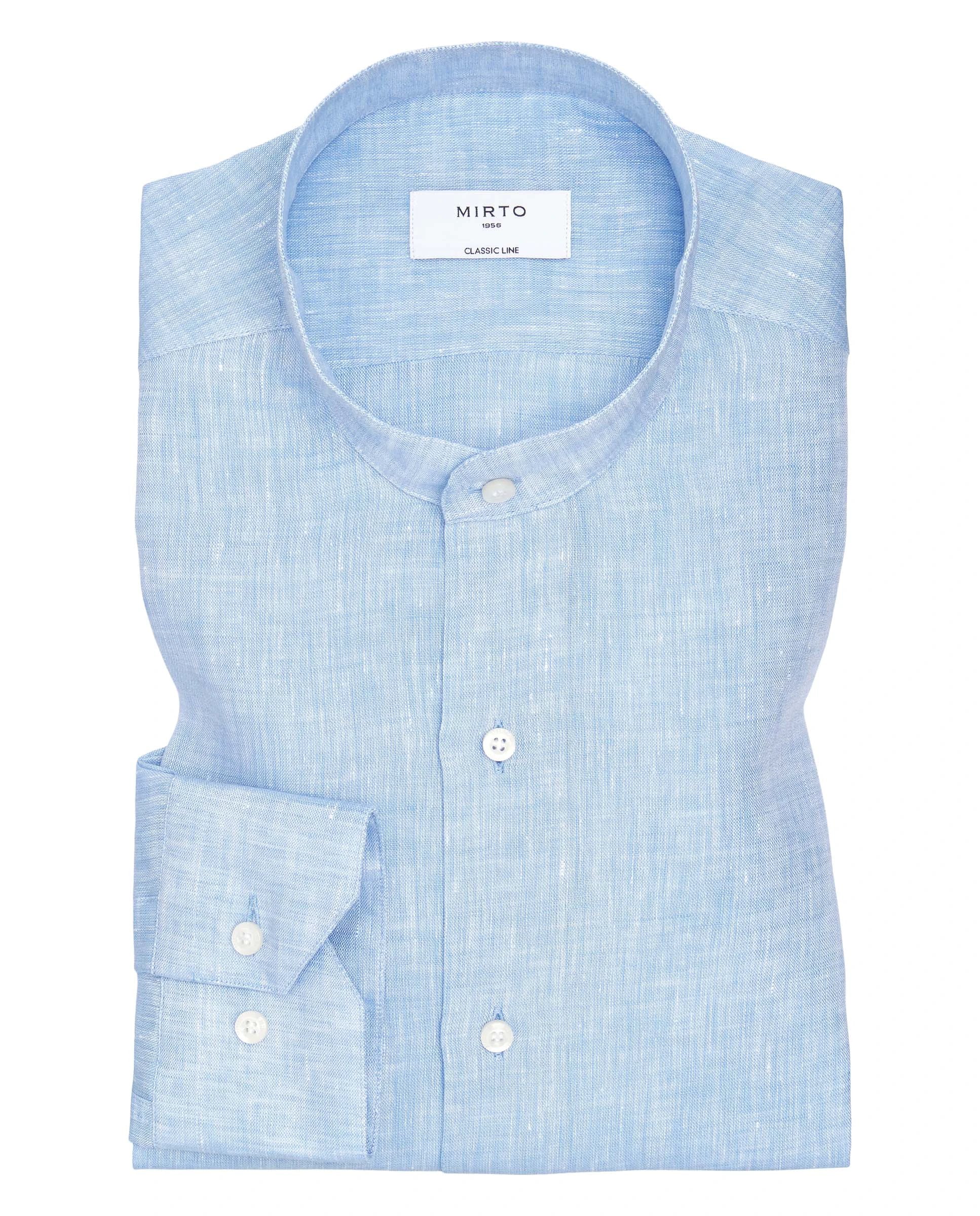 Camisa Mirto Mangas Largas Lisa Cuello Chino P/ Caballeros 6468 by Mirto