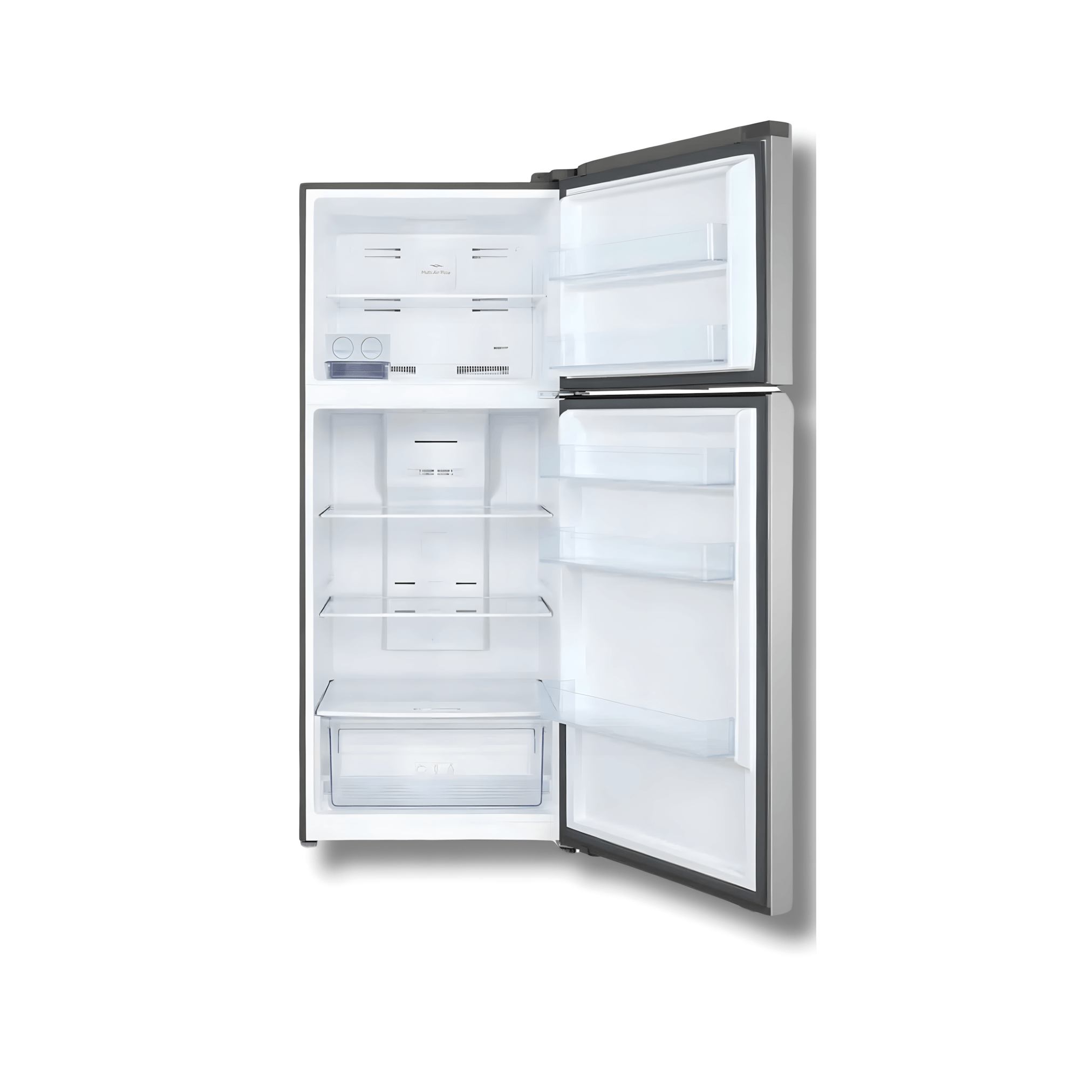 Nevera Top Mount TCL P425TMN 15 Pies Cúbicos Eco Inverter Gris