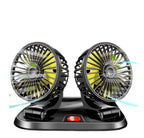 Abanico 2 En 1 Para Carro 12V 360°