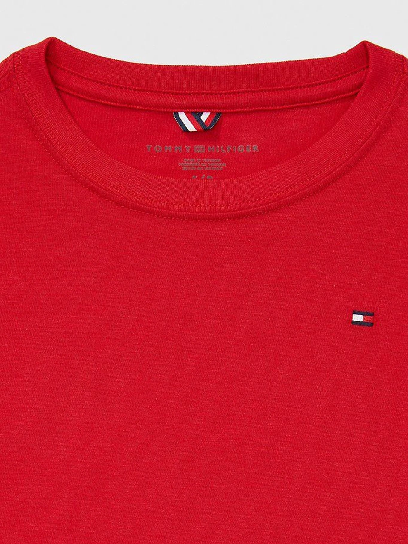 Camiseta Tommy Mangas Cortas Lisa Para Niños by Tommy Hilfiger