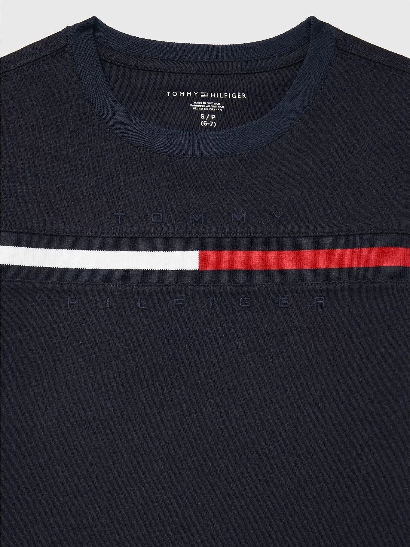 Camiseta Tommy Hilfiger Mangas Cortas Estampada Para Niños by Tommy Hilfiger